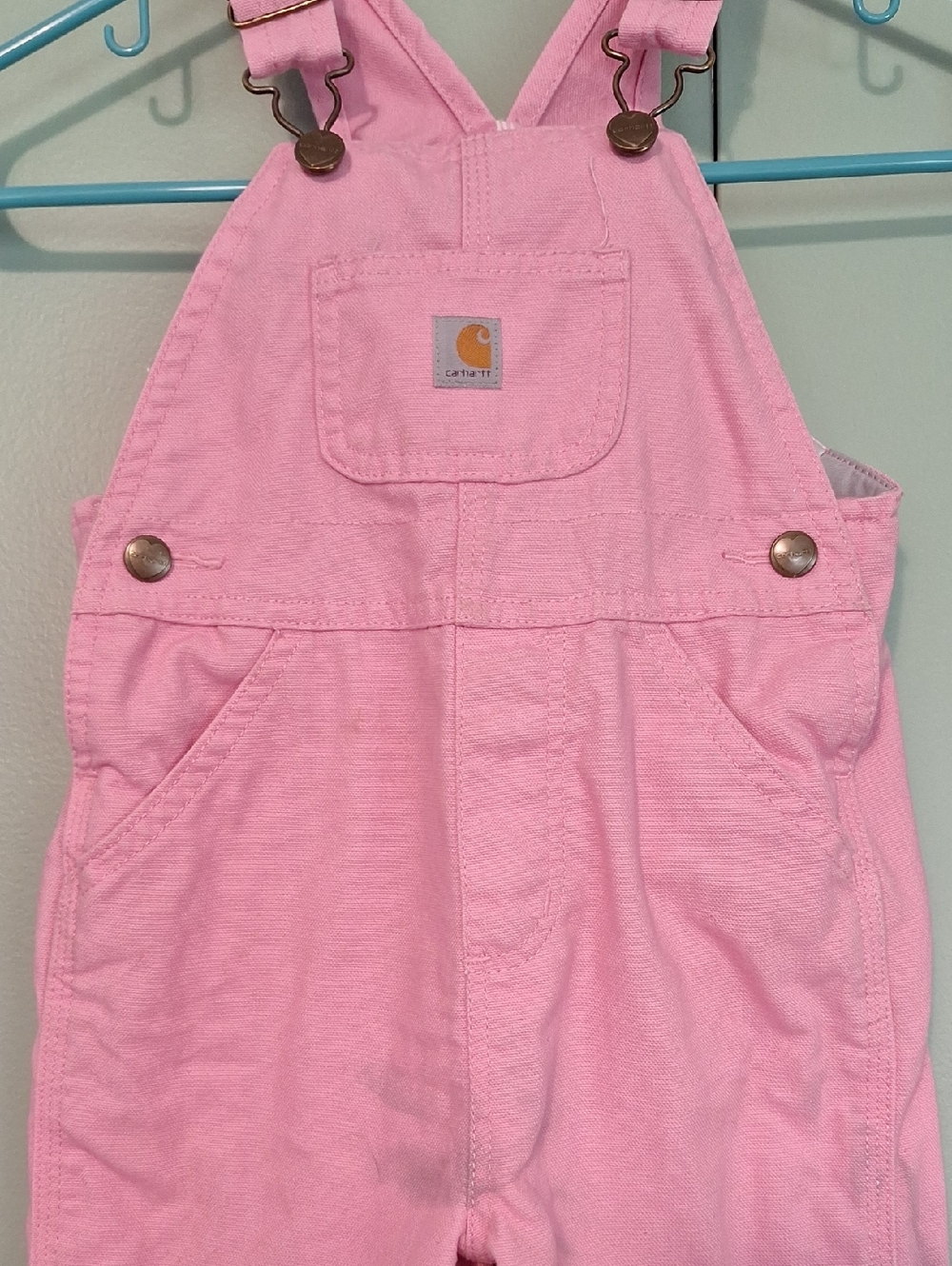 Carhartt Pink Overalls Size 2t - Picture 2 of 9